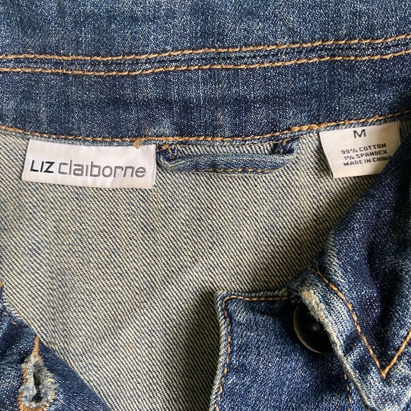 LIZ CLAIBORNE Denim Jacket Size M - Picture 3 of 4